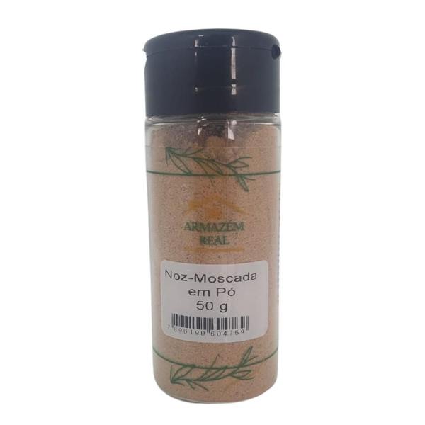 Especiaria Noz Moscada Moída em Pó 50g Origem Indonésia - Armazém Real Imagem de Especiaria Noz Moscada Moída em Pó 50g Origem Indonésia