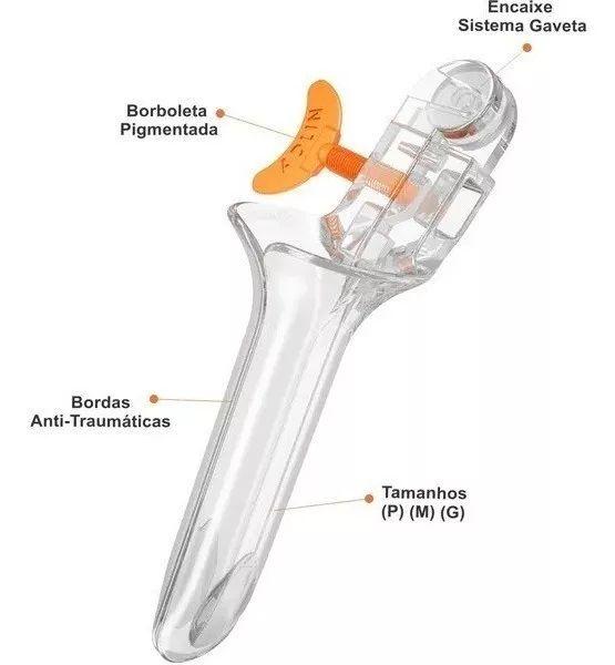 Imagem de Espéculo Vaginal Médio - Exame Ginecológico - 01 Unidade Vagispec Kolpast