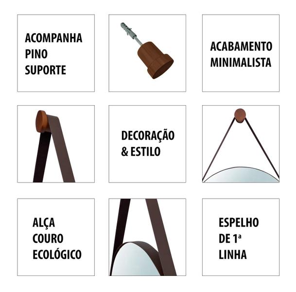 Espelho Adnet 50x50 - Luana Móveis Imagem de Espelho Adnet 50x50
