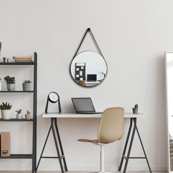 Espelho Adnet Redondo 30cm com Alça e Suporte para Sala Quarto Banheiro Hall - Outlet Dos ... Espelho Adnet Redondo 30cm com Alça e Suporte para Sala Quarto Banheiro Hall - Outlet Dos ...