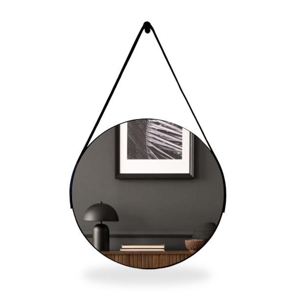 Espelho Adnet Redondo 40cm com Alça e Suporte para Sala Quarto Banheiro Hall - Outlet Dos ... Espelho Adnet Redondo 40cm com Alça e Suporte para Sala Quarto Banheiro Hall - Outlet Dos ...