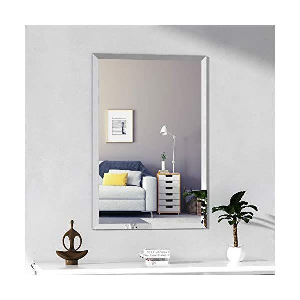 Espelho banheiro lapidado Bisotê 40x50cm + prateleira de vidro - Cebrace Imagem de Espelho banheiro lapidado Bisotê 40x50cm + prateleira de vidro