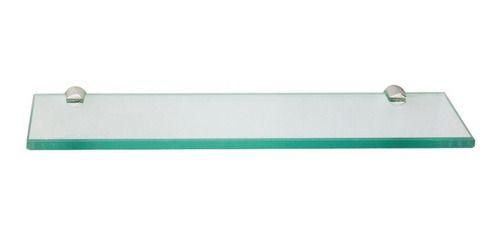 Espelho banheiro lapidado Bisotê 50x60cm + prateleira de vidro - Woodglass Imagem de Espelho banheiro lapidado Bisotê 50x60cm + prateleira de vidro