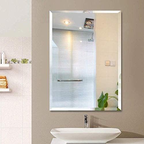 Espelho banheiro lapidado Bisotê 50x60cm + prateleira de vidro - Woodglass Imagem de Espelho banheiro lapidado Bisotê 50x60cm + prateleira de vidro