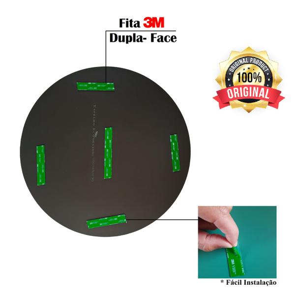 Espelho Banheiro Pia Lavabo Redondo 45cm + Kit Instalação - Guardian ou Cebrace Imagem de Espelho Banheiro Pia Lavabo Redondo 45cm + Kit Instalação
