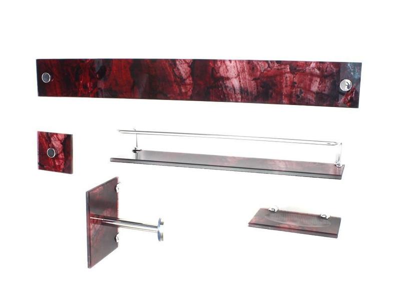 Espelho Banheiro Prateleira 50Cm X 40Cm Mais Kit Acessórios - Cubas E Gabinetes Imagem de Espelho Banheiro Prateleira 50Cm X 40Cm Mais Kit Acessórios
