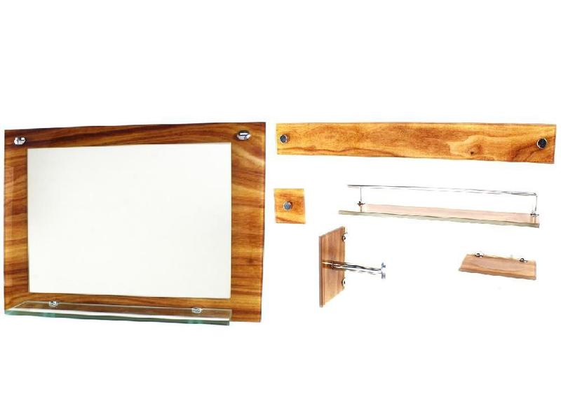 Espelho Banheiro Prateleira 50Cm X 40Cm Mais Kit Acessórios - Cubas E Gabinetes Imagem de Espelho Banheiro Prateleira 50Cm X 40Cm Mais Kit Acessórios