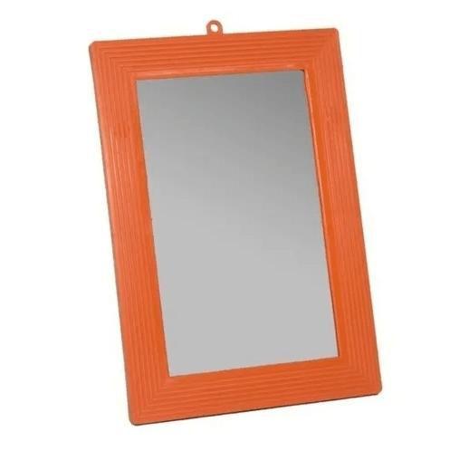 Espelho C/ Moldura Para Barbear Maquiagem Viagem 18x25cm - Budeplast Imagem de Espelho C/ Moldura Para Barbear Maquiagem Viagem 18x25cm