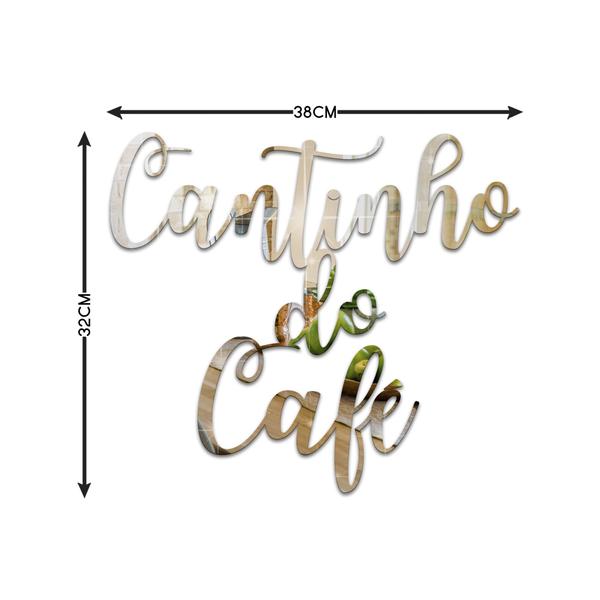 Imagem de Espelho Cantinho Do Café Decorativo Acrílico 