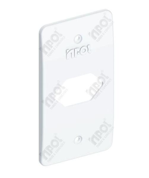 Espelho Condulete Pvc Branco 1 Tomad Horiz. 3/4" Ef - Inpol Imagem de Espelho Condulete Pvc Branco 1 Tomad Horiz. 3/4" Ef