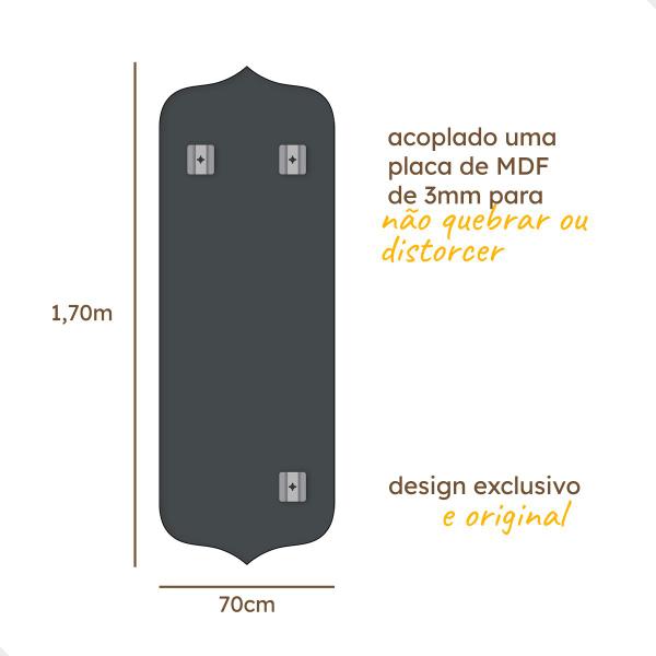 Espelho Corpo Inteiro Moderno Do Pinterest 70x170cm Mod Bali - REI DOS VIDROS Imagem de Espelho Corpo Inteiro Moderno Do Pinterest 70x170cm Mod Bali