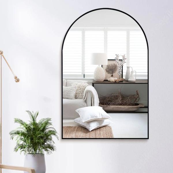 Imagem de Espelho de parede FARUIFETT Arched 20x30cm Gold Modern Wall Mount