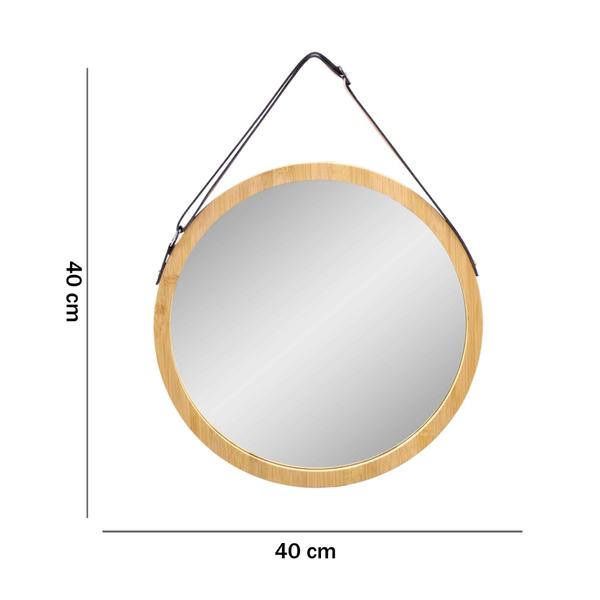 Imagem de Espelho Decorativo com Moldura em Madeira 40 cm - D'Rossi