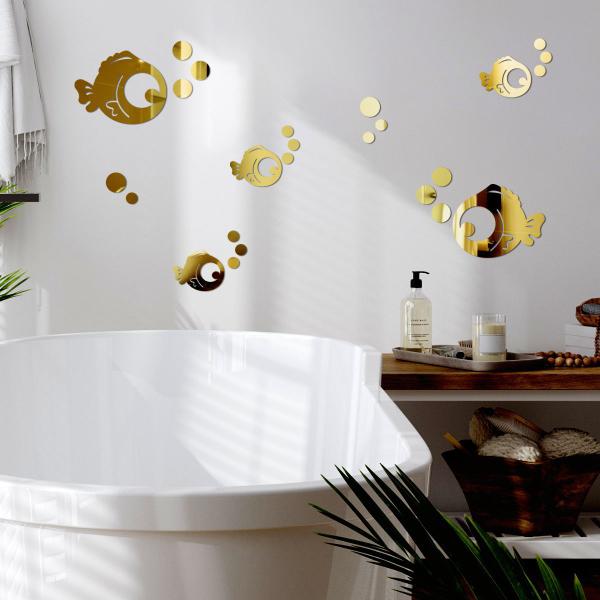 Imagem de Espelho Decorativo Peixinhos Dourado