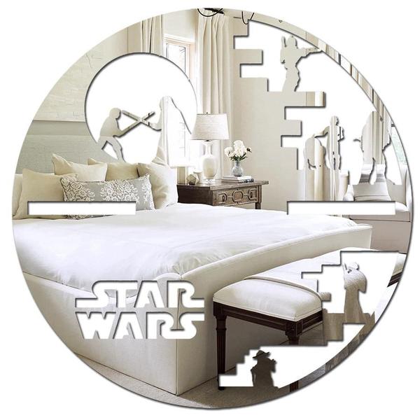 Imagem de Espelho Decorativo Presente Criativo Star Wars 12