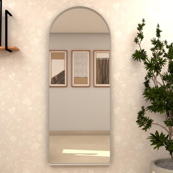 Espelho Grande Oval Arco Base Reta Corpo Inteiro 150x60 Moldura em Metal - LOPAZZI Espelho Grande Oval Arco Base Reta Corpo Inteiro 150x60 Moldura em Metal - LOPAZZI