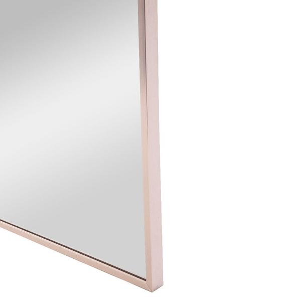 Imagem de Espelho Minimalista Arco Inova 40cm x 70cm - Moldura Canelada Moderno Elegante  Limpeza Fácil Instalação Simples Cobre