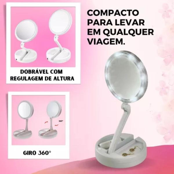 Imagem de Espelho Moderno De Mesa Camarim Mulheres C/luzes De Led