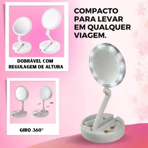 Imagem de Espelho Moderno De Mesa Camarim Mulheres C/Luzes De Led