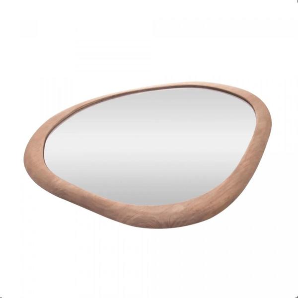 Espelho Orgânico Carvalho Bali 47,5cm x 2cm x 52cm - Wolff Imagem de Espelho Orgânico Carvalho Bali 47,5cm x 2cm x 52cm - Wolff