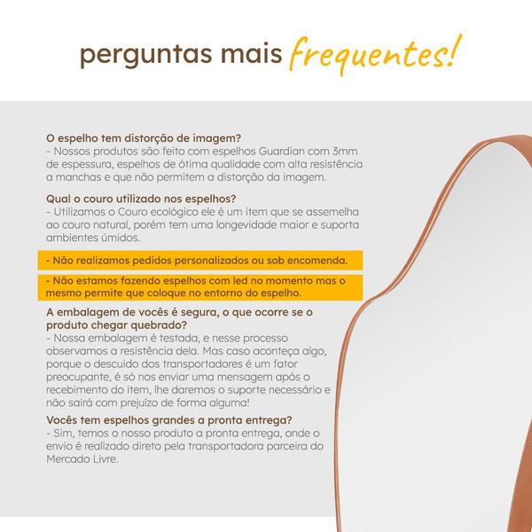 Espelho Orgânico Decorativo Grande Pinterest 60x110 Curves - REI DOS VIDROS Imagem de Espelho Orgânico Decorativo Grande Pinterest 60x110 Curves