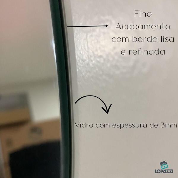 Imagem de Espelho Orgânico Grande Decorativo 70x50 com Dupla face Moderno