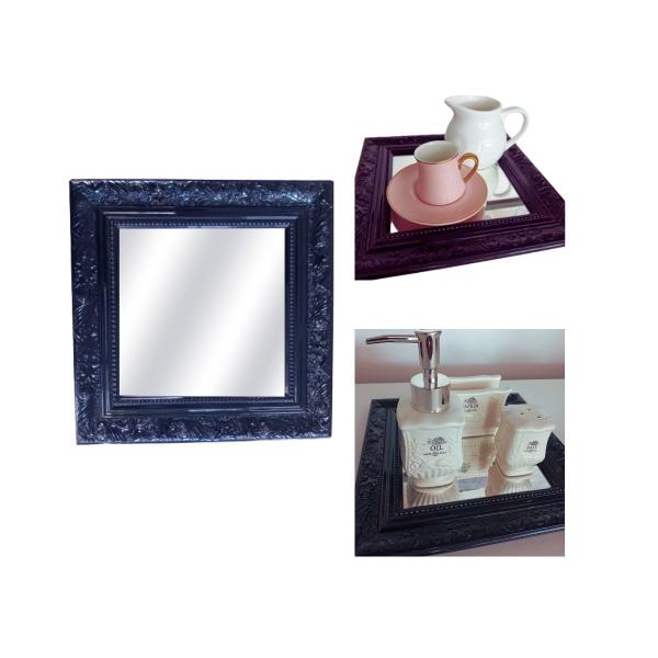 Espelho Ou Bandeja Madeira Banheiro Quarto 25cm Premium - casa canto Imagem de Espelho Ou Bandeja Madeira Banheiro Quarto 25cm Premium