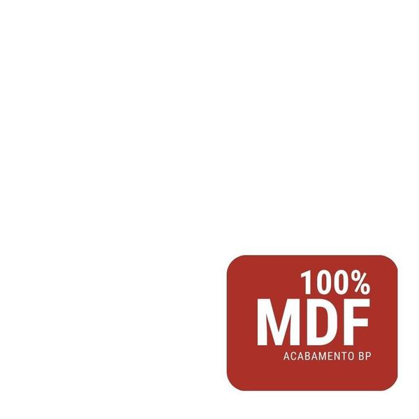 Espelho para Banheiro 60cm Mdf Branco Dubai - On Móveis Imagem de Espelho para Banheiro 60cm Mdf Branco Dubai - On Móveis