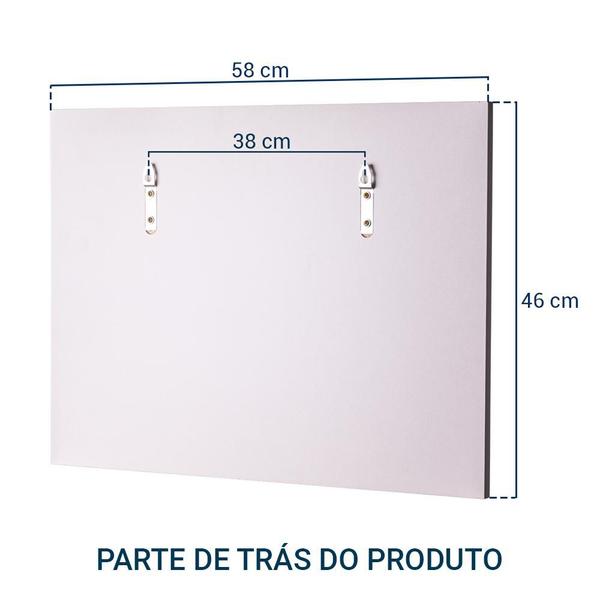 Imagem de Espelho para Banheiro com Armário Preto e Branco Barra Vertical