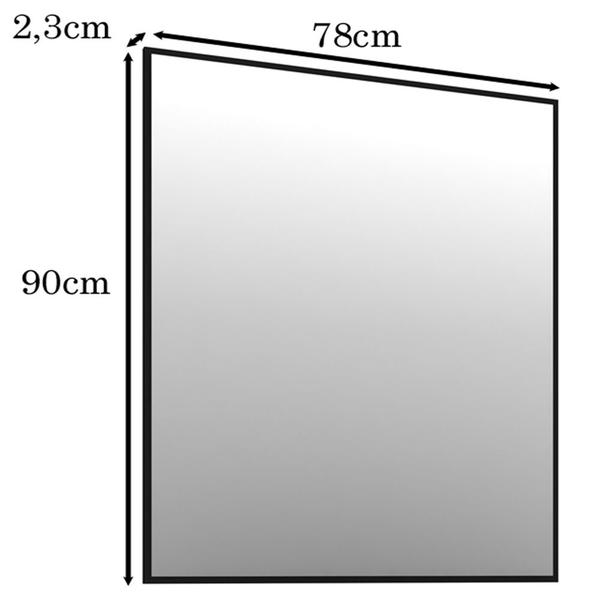 Espelho Para Banheiro Com Painel Preto 78x90 B06 Gama - Lyam Decor Imagem de Espelho Para Banheiro Com Painel Preto 78x90 B06 Gama - Lyam Decor