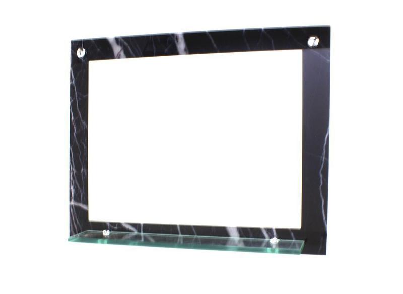 Espelho para banheiro com prateleira 50cm x 40cm mármore preto - CUBAS E GABINETES Imagem de Espelho para banheiro com prateleira 50cm x 40cm mármore preto