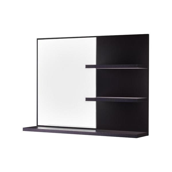 Espelho para Banheiro com Prateleiras Lugano 60 x 45cm - Mercado das Prateleiras Imagem de Espelho para Banheiro com Prateleiras Lugano 60 x 45cm