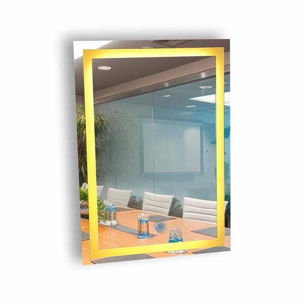 Espelho Para Banheiro Jateado Retangular 50x70cm Com Led e Touch Screen - Decora Loja Imagem de Espelho Para Banheiro Jateado Retangular 50x70cm Com Led e Touch Screen