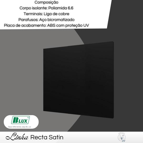 Imagem de Espelho Placa Cega 4x4 Tampa Recta Satin - Blux