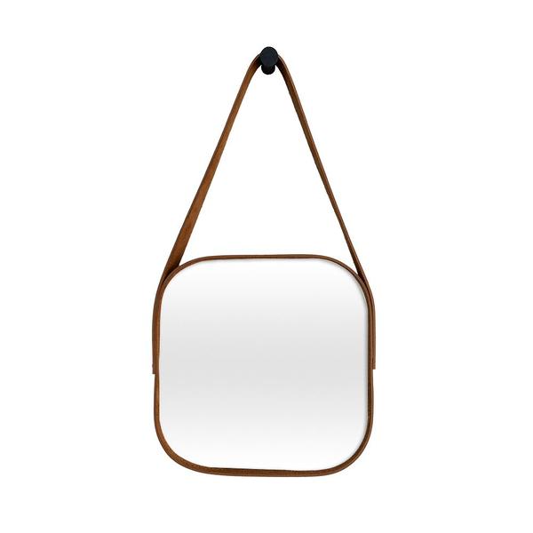 Espelho Quadrado de Parede 25x25cm com Alça e Suporte para Banheiro Quarto Barbearia - Outlet Dos Espelhos Imagem de Espelho Quadrado de Parede 25x25cm com Alça e Suporte para Banheiro Quarto Barbearia