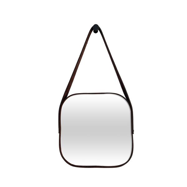 Espelho Quadrado de Parede 25x25cm com Alça e Suporte para Banheiro Quarto Barbearia - Outlet Dos Espelhos Imagem de Espelho Quadrado de Parede 25x25cm com Alça e Suporte para Banheiro Quarto Barbearia