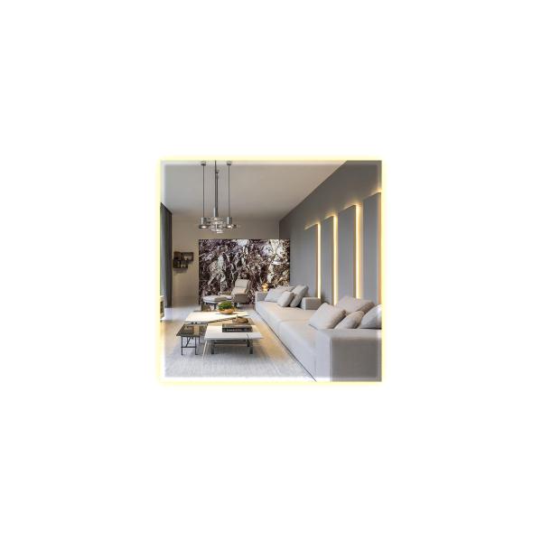 Espelho Quadrado Lapidado De 40 à 100Cm Com Led - Group Royalle Imagem de Espelho Quadrado Lapidado De 40 à 100Cm Com Led