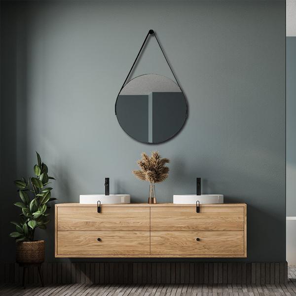 Espelho Redondo com Alça 50cm Modelo Adnet com Suporte para Lavabo Escritório Quarto - Out... Espelho Redondo com Alça 50cm Modelo Adnet com Suporte para Lavabo Escritório Quarto - Out...