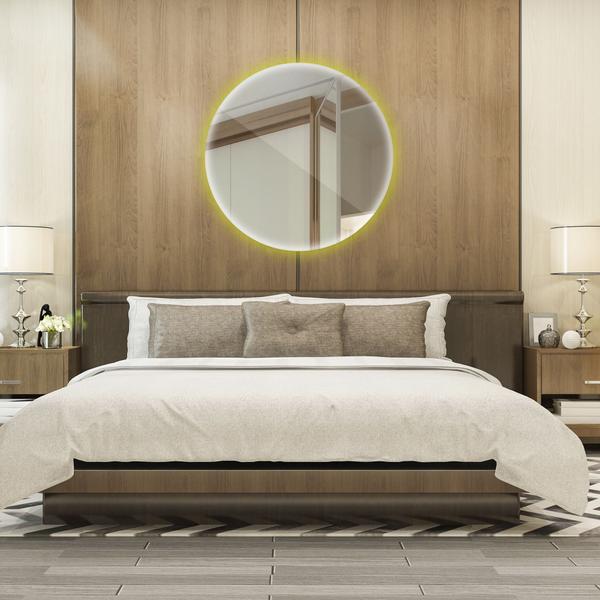 Espelho Redondo Com Led Sem Fio 80x80cm Lapidado - Group Royalle Imagem de Espelho Redondo Com Led Sem Fio 80x80cm Lapidado