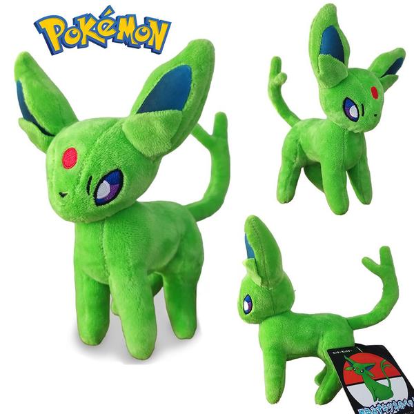 Imagem de Espeon Shiny de Pelúcia 18cm - Pokémon Eeveelution Verde