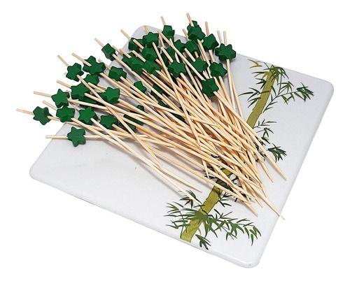 Espetinho Estrela Verde 12cm 200 Un Petisco Festa Buffet - Kuni Imagem de Espetinho Estrela Verde 12cm 200 Un Petisco Festa Buffet