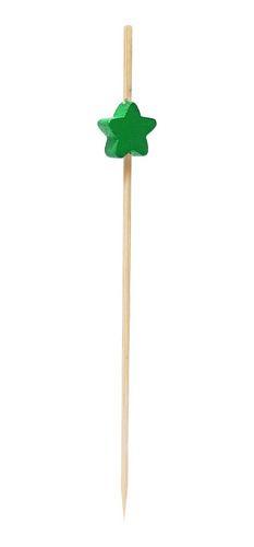 Espetinho Estrela Verde 12cm 200 Un Petisco Festa Buffet - Kuni Imagem de Espetinho Estrela Verde 12cm 200 Un Petisco Festa Buffet