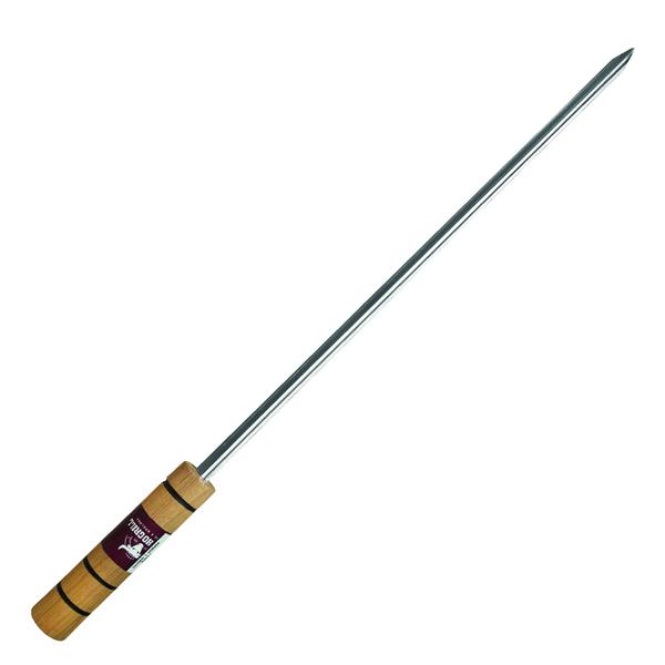 Espeto Churrasco Gaúcho 55cm Aço Cromado Cabo Madeira Profissional - Grilazer Imagem de Espeto Churrasco Gaúcho 55cm Aço Cromado Cabo Madeira Profissional