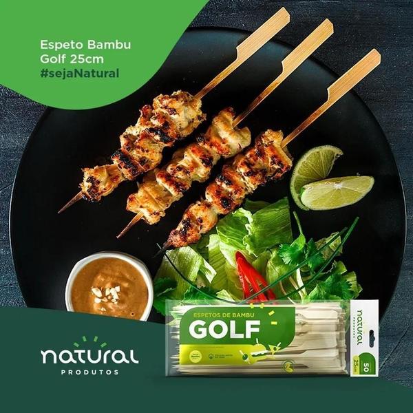 Imagem de Espeto De Bambú Golf 18Cm Natural Produtos - 400 Unidades