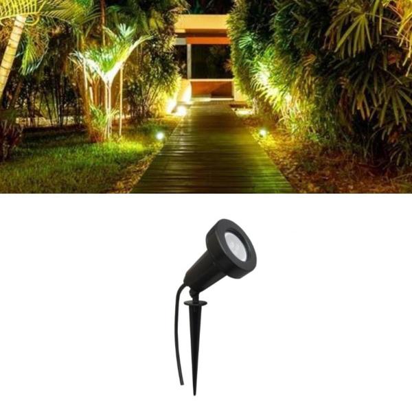 Imagem de Espeto De Jardim Alumínio Lâmpada Led Mini Dicroica Gu10