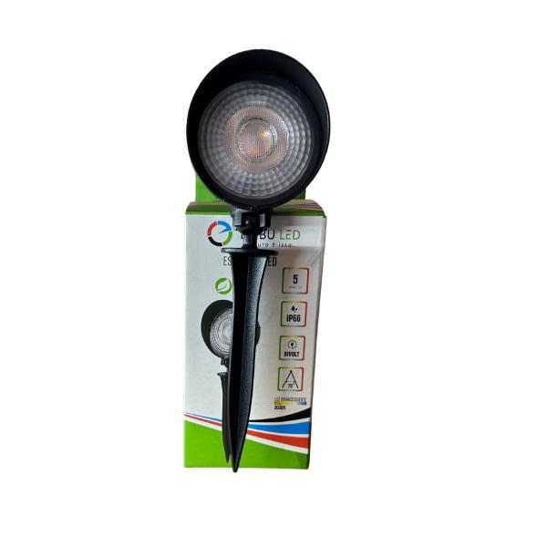 Imagem de Espeto de Jardim LED Preto 5w 3000K IP66 