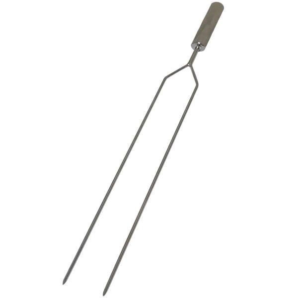 Imagem de Espeto Duplo Para Churrasco Inox 304 Polido 50Cm