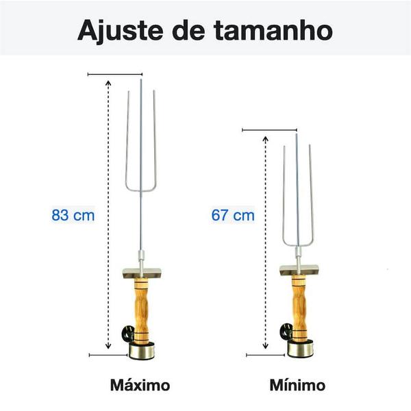 Imagem de Espeto Giratório Elétrico  Premium Churrasco Inox 220V EG0