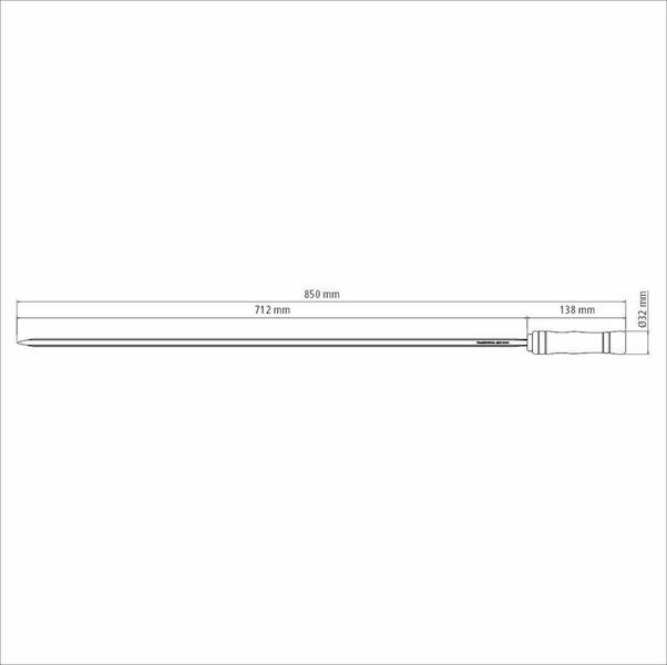 Imagem de Espeto Inox para Churrasco 85 cm Tramontina Marrom Claro