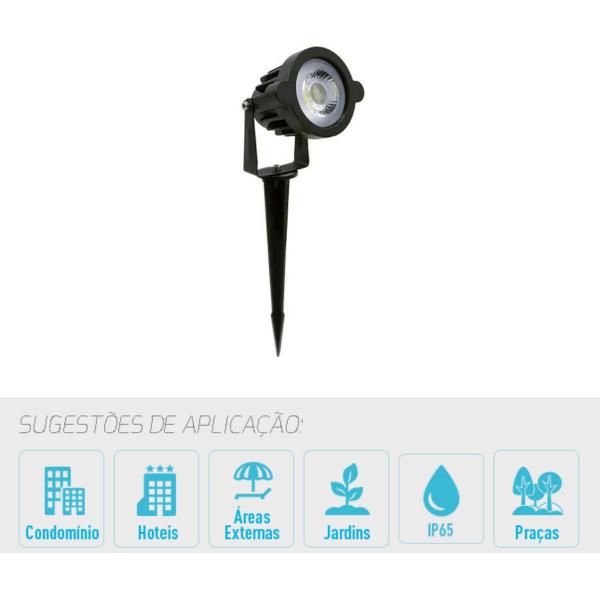 Imagem de Espeto Jardim 5W 6500K Branco Frio Ip65 Bivolt - Galaxy